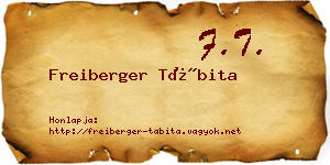 Freiberger Tábita névjegykártya
